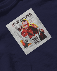 TAXI DRIVER TRAVIS OVERSIZED T SHIRT BLUE