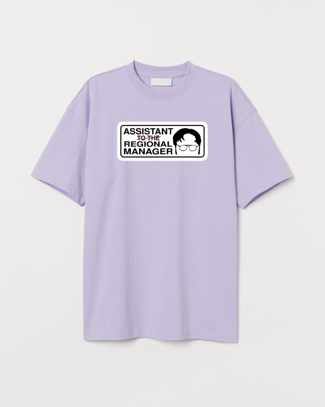 THE OFFICE ATTRM OVERSIZED T-SHIRT LAVENDER