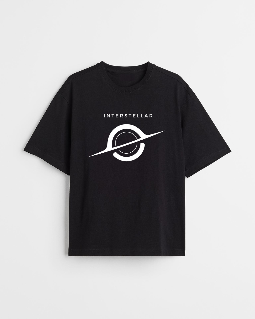 INTERSTELLAR BLACKHOLE OVERSIZED T-SHIRT BLACK