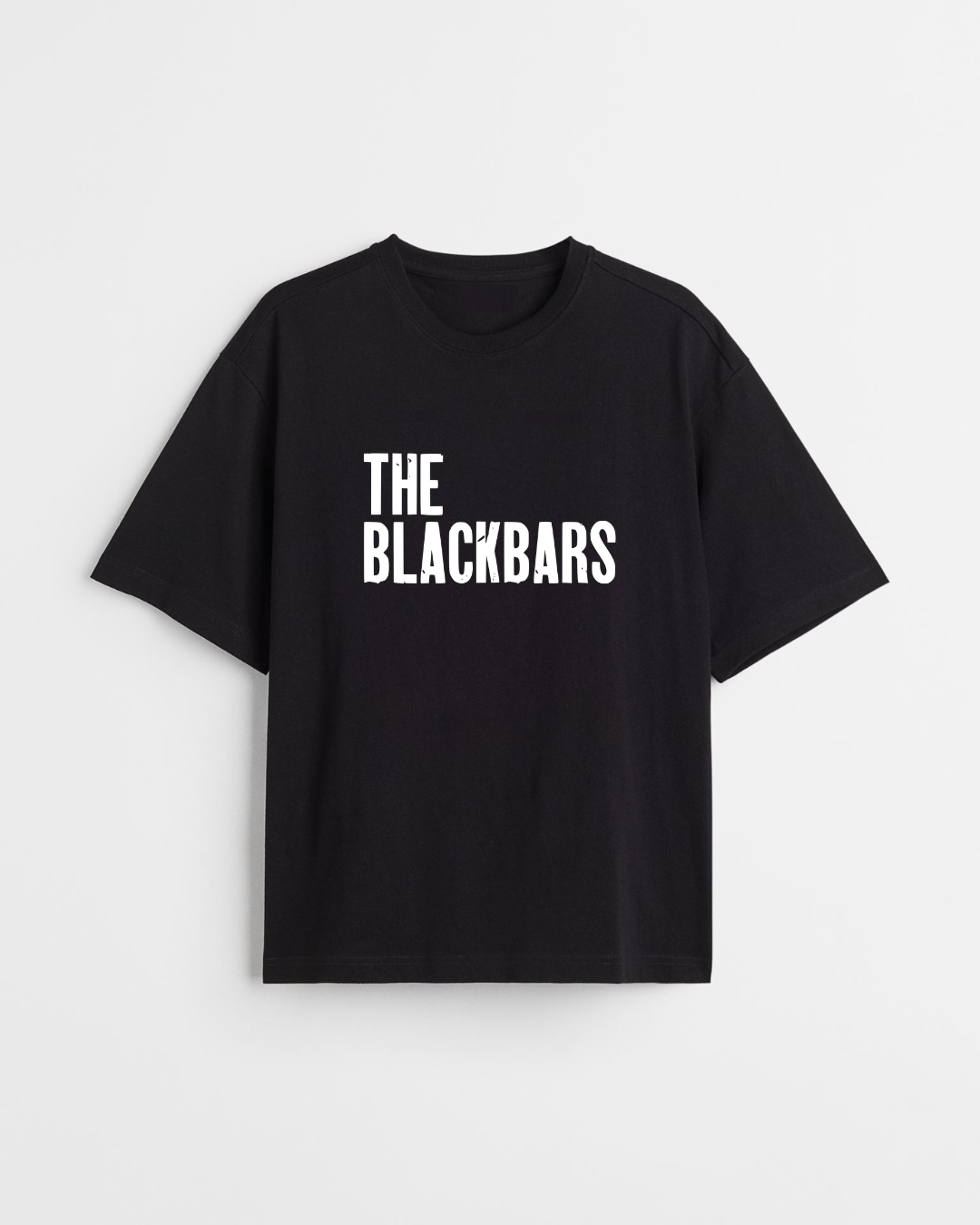 THEBLACKBARS OVERSIZED T-SHIRT BLACK